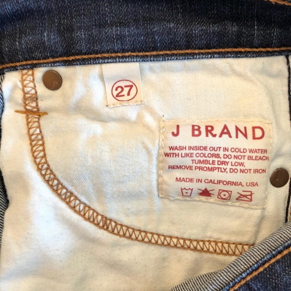 J BRAND Cigarette Leg Dark Wash Jeans (Size 27) - Picture 6 of 8